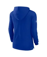 Women's Nike Royal Buffalo Bills Sideline Performance Long Sleeve Hoodie T-shirt