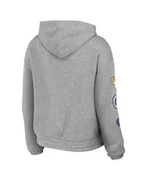 Women's Wear by Erin Andrews Heather Gray Los Angeles Rams Full-Zip Hoodie