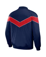 Men's Darius Rucker Collection by Fanatics Navy Atlanta Braves Baseball Raglan Full-Snap Jacket