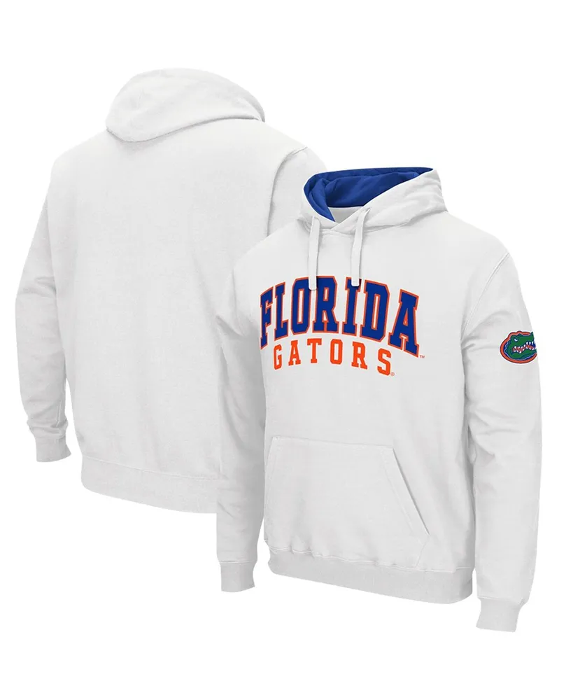 Men's Colosseum White Florida Gators Double Arch Pullover Hoodie