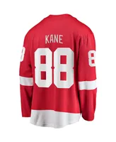 Men's Fanatics Patrick Kane Red Detroit Wings Home Breakaway Player Jersey