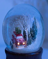 Ashfield & Harkness Red Truck Special Delivery Snow Globe