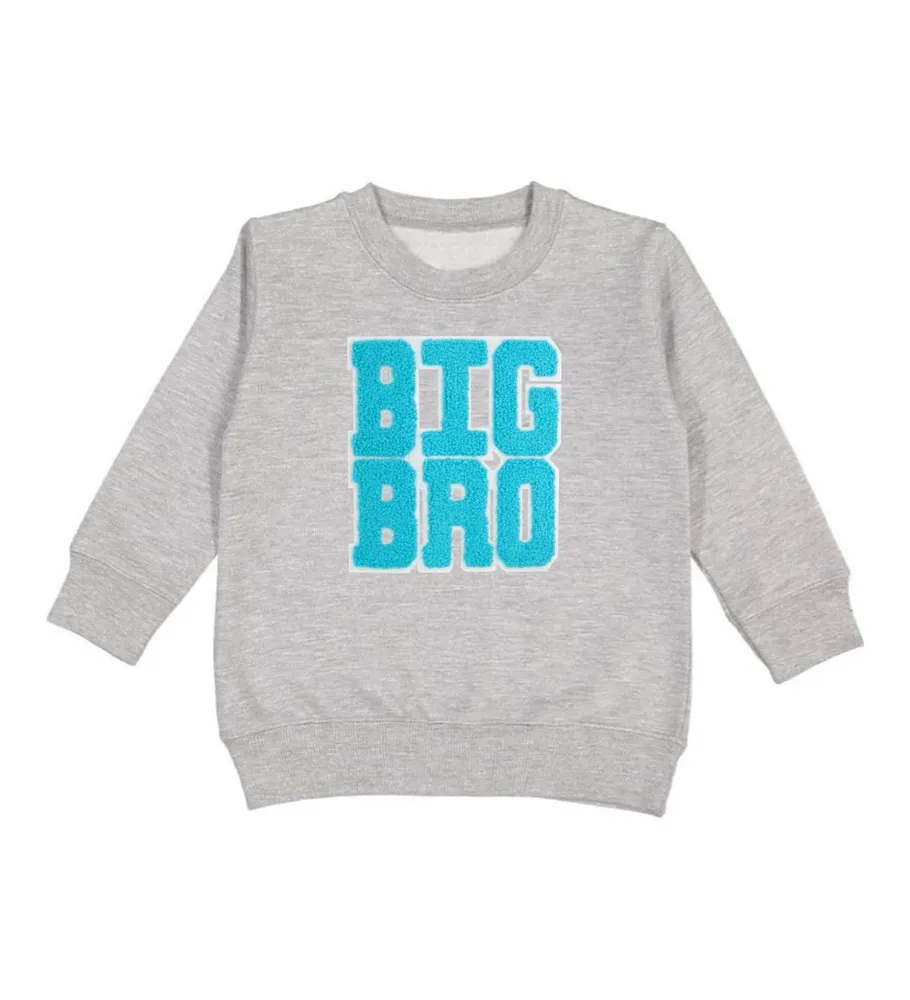 Little and Big Boys Bro Patch Sweatshirt