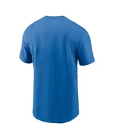 Men's Nike Blue Detroit Lions Essential Local Phrase T-shirt