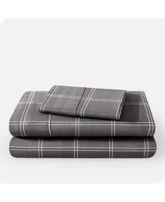 Bare Home Ultra-Soft Double Brushed Print Twin Sheet Set