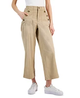 Nautica Jeans Women's High-Rise Wide-Leg Sailor Pants