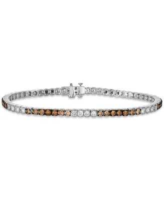 Le Vian Ombre Chocolate Diamond Tennis Bracelet (3-1/2 ct. t.w.) 14k Rose Gold (Also Available White or Yellow Gold)