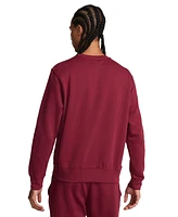 Nike Men's Club Fleece Stacked Logo-Print Brushed Sweatshirt