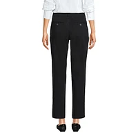 Lands' End Women's Mid Rise Classic Straight Leg Chino Ankle Pants