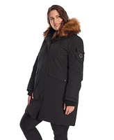 Alpine North Plus Laurentian Long Parka Winter With Faux Fur Hood