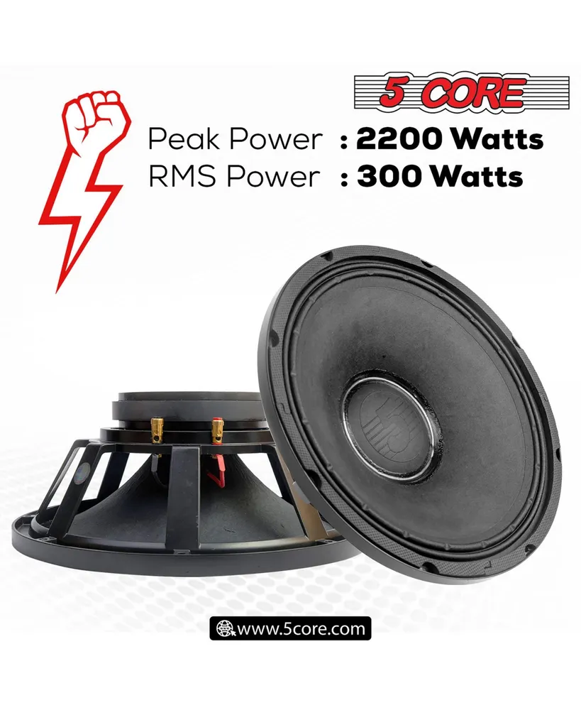 5 Core 15 Inch Subwoofer Speaker 2200W Peak High Power Handling 350W Rms 15" Replacement 8 Ohm Pro Audio Dj Sub Woofer w/ Ccaw Voice Coil Aluminum Fra