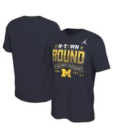 Men's Jordan Navy Michigan Wolverines College Football Playoff 2024 National Championship Game T-shirt