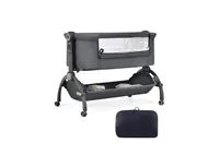 3-in-1 Baby Bassinet with Double-Lock Design and Adjustable Heights