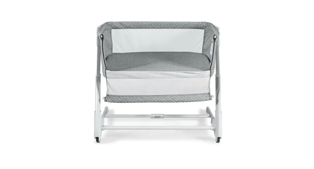 Baby Height Adjustable Bassinet w/ Washable Mattress-Grey