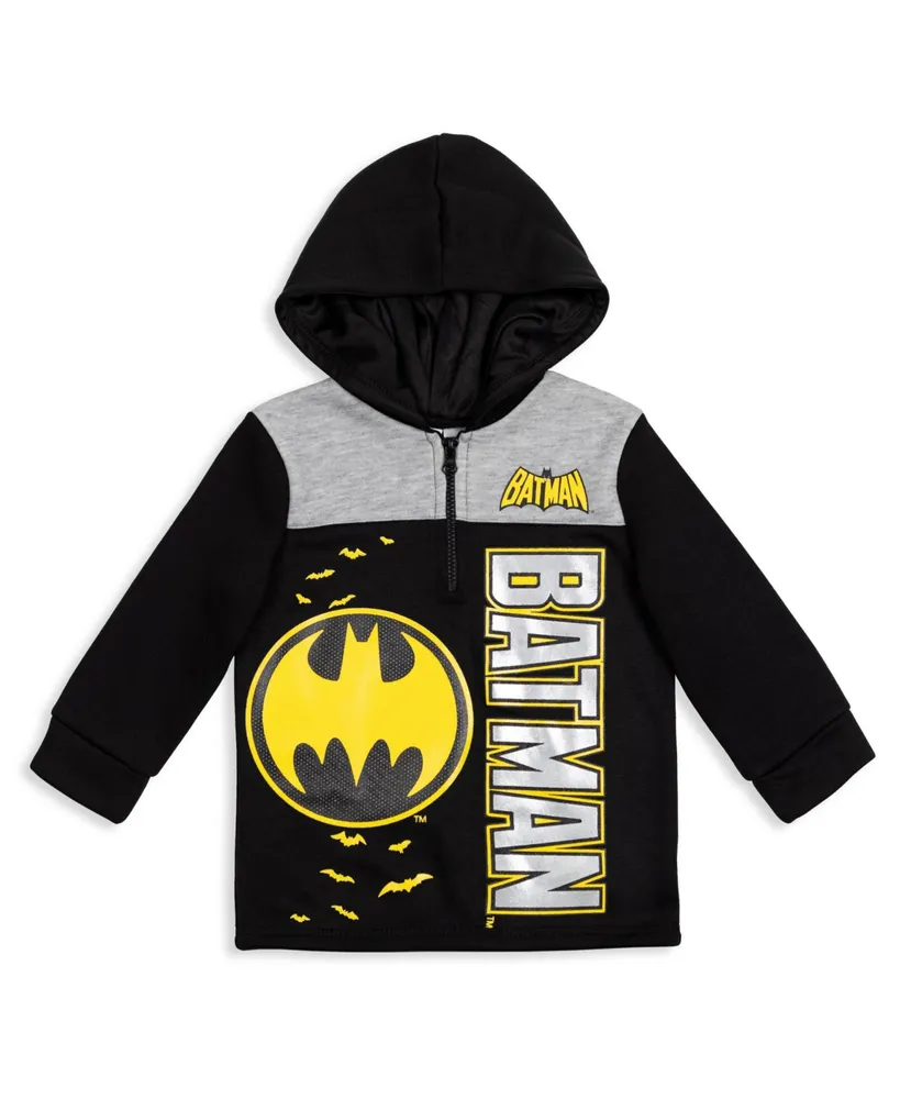 Dc Comics Toddler Boys Justice League Batman Fleece Hoodie Toddler|Child