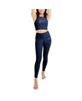 Women's Navy Buffalo Bills Leggings and Midi Bra Set