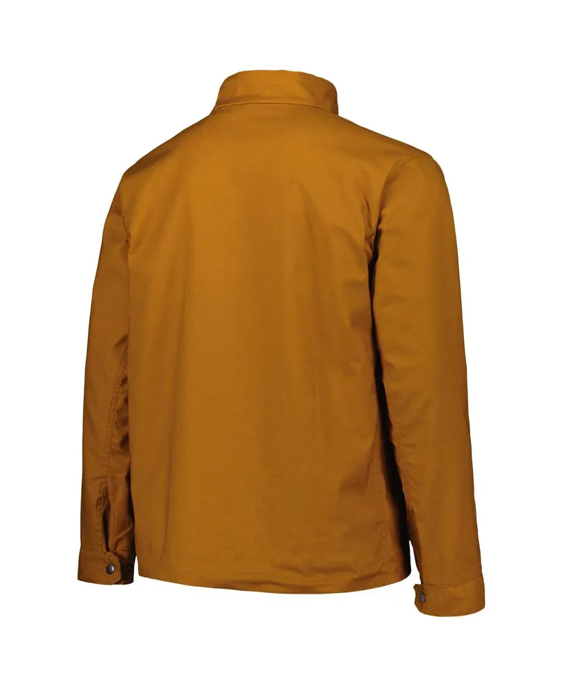 Men's Dunbrooke Tan Los Angeles Rams Journey Workwear Tri-Blend Full-Zip Jacket