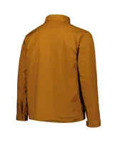 Men's Dunbrooke Tan Los Angeles Rams Journey Workwear Tri-Blend Full-Zip Jacket