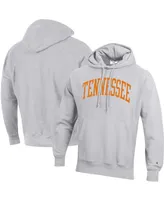 Men's Champion Heathered Gray Tennessee Volunteers Big and Tall Reverse Weave Fleece Pullover Hoodie Sweatshirt