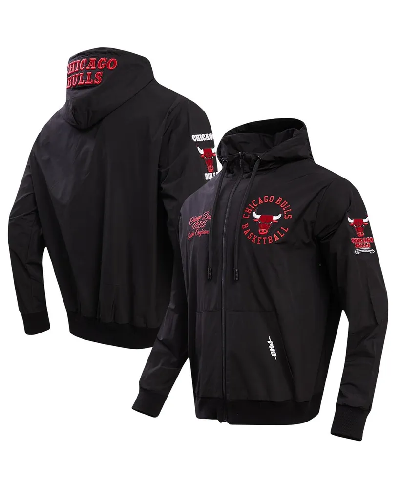 Men's Pro Standard Black Chicago Bulls Hybrid Full-Zip Hoodie