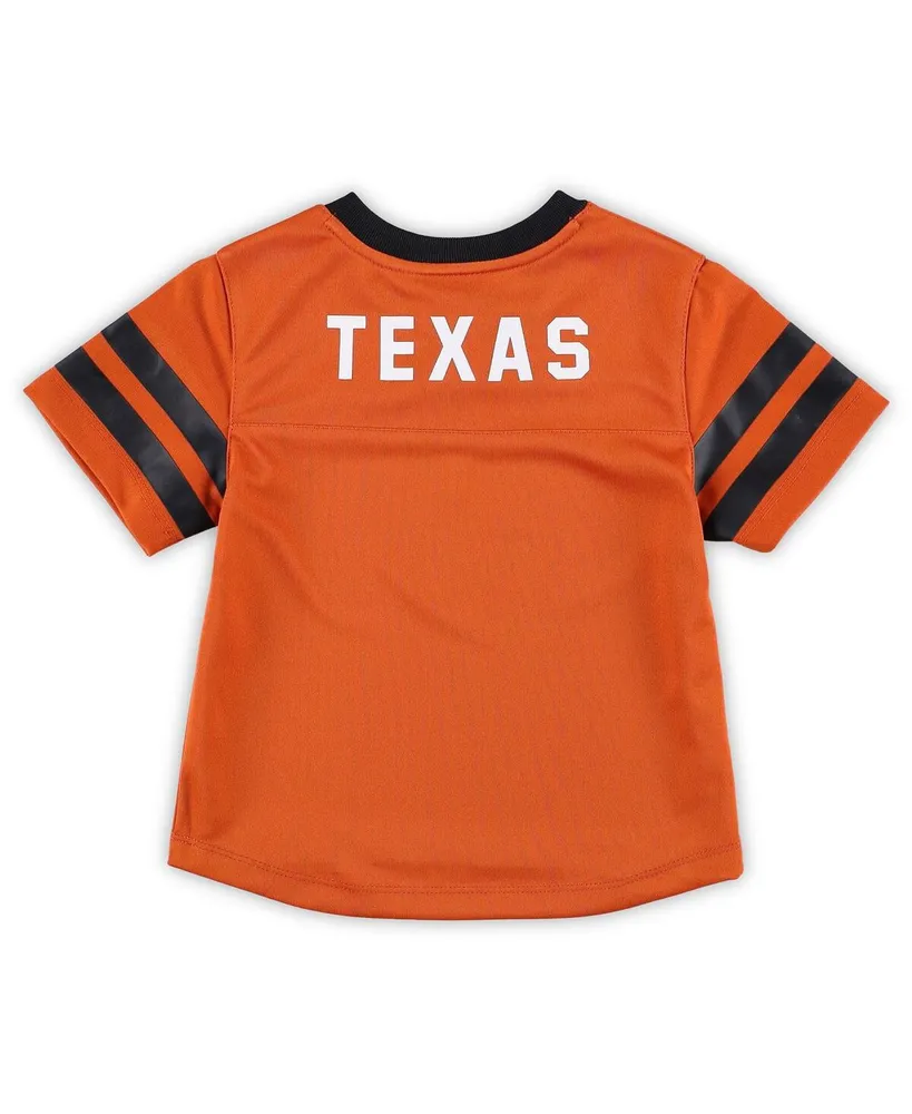 Toddler Boys and Girls Texas Orange, Black Texas Longhorns Red Zone Jersey and Pants Set