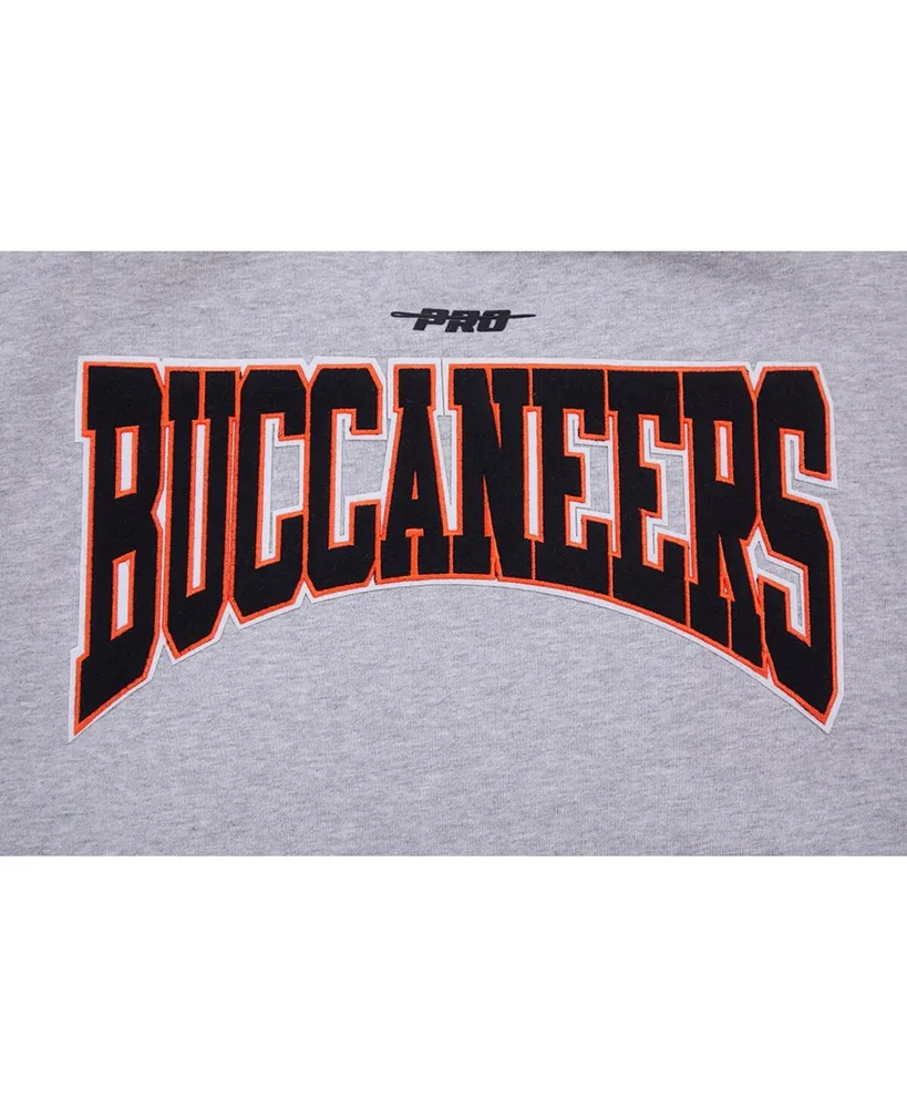 Men's Pro Standard Heather Gray Tampa Bay Buccaneers Crest Emblem Pullover Sweatshirt