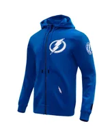 Men's Pro Standard Blue Tampa Bay Lightning Classic Chenille Full-Zip Hoodie Jacket