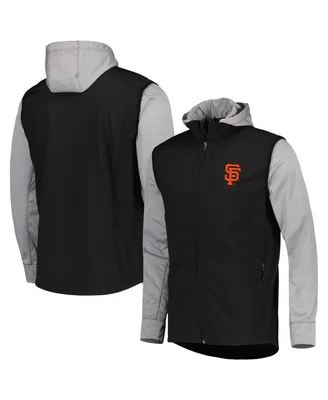 Men's Dunbrooke Black, Heather Gray San Francisco Giants Alpha Full-Zip Jacket