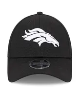 Youth Boys and Girls New Era Black Denver Broncos Main B-Dub 9FORTY Adjustable Hat