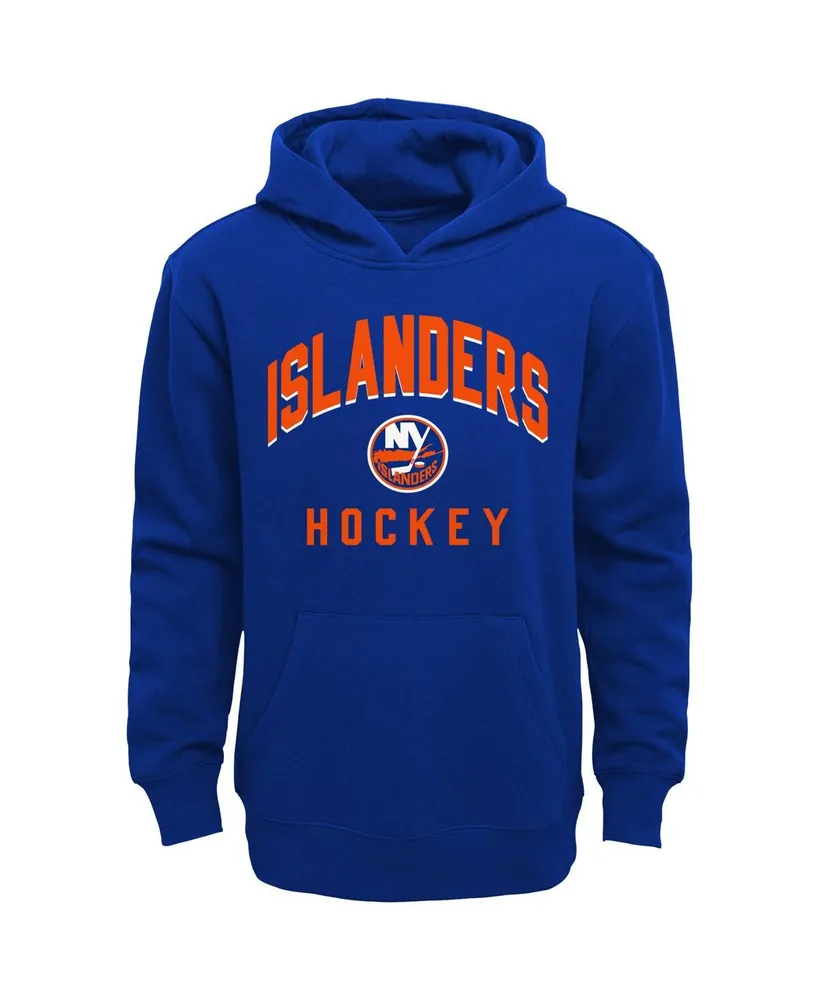Toddler Boys and Girls Blue, Heather Gray New York Islanders Play by Pullover Hoodie Pants Set
