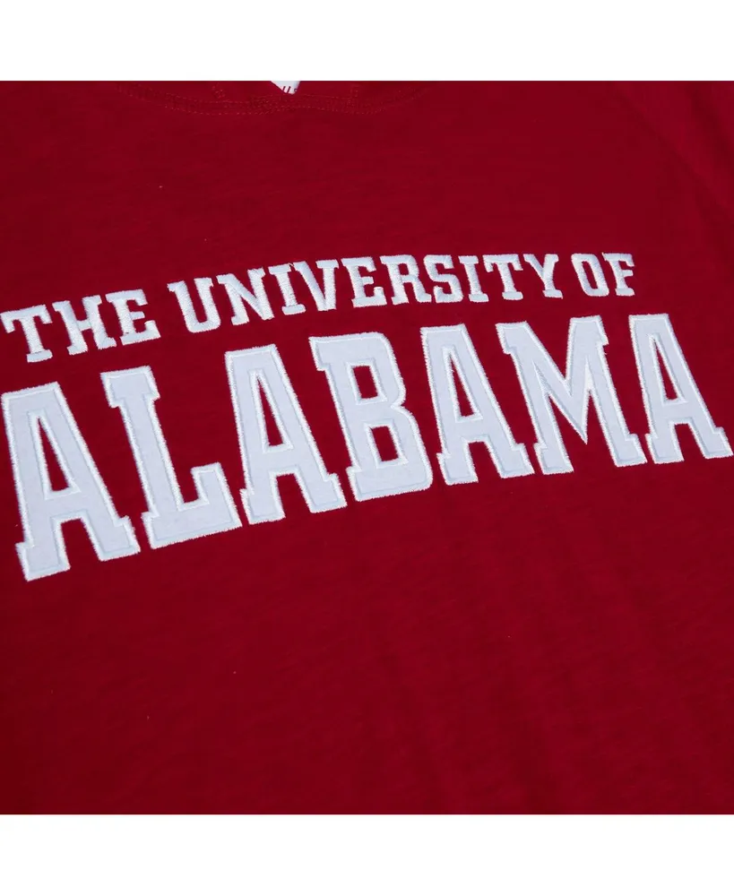 Men's Mitchell & Ness Crimson Alabama Tide Legendary Raglan Pullover Hoodie