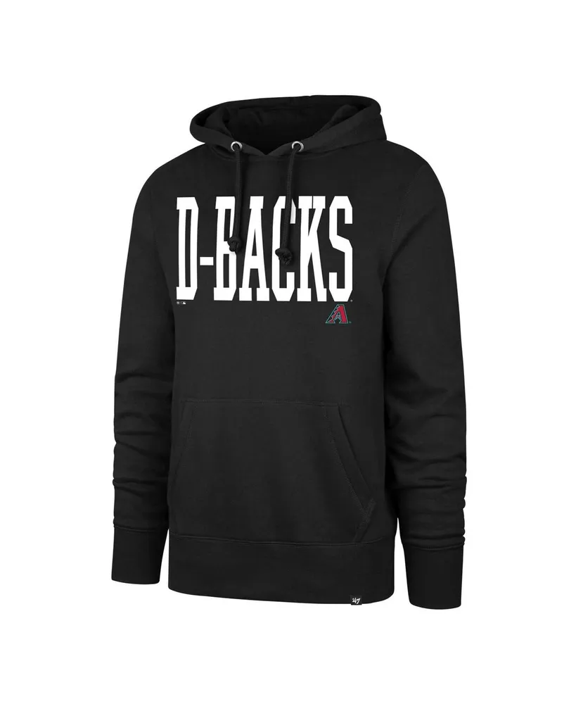 Men's '47 Brand Black Arizona Diamondbacks Dime Headline Pullover Hoodie