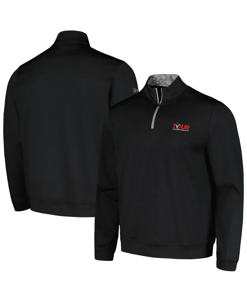 Men's Barstool Golf Black Tour Championship Quarter-Zip Top