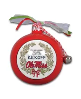 Ole Miss Rebels Wreath Kickoff Painted Ornament