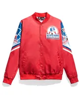 Men's Chalk Line Red New England Patriots Fanimation Satin Full-Snap Jacket