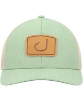 Men's Avid Olive, Natural Lay Day Trucker Snapback Hat