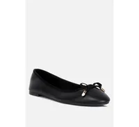 London Rag Suzzy Bow Embellished Flat Ballerinas