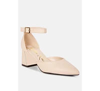 Myla Faux Leather Metallic Sling Heeled Sandals