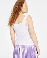 On 34th Women's Ribbed Square-Neck Tank, Created for Macy's