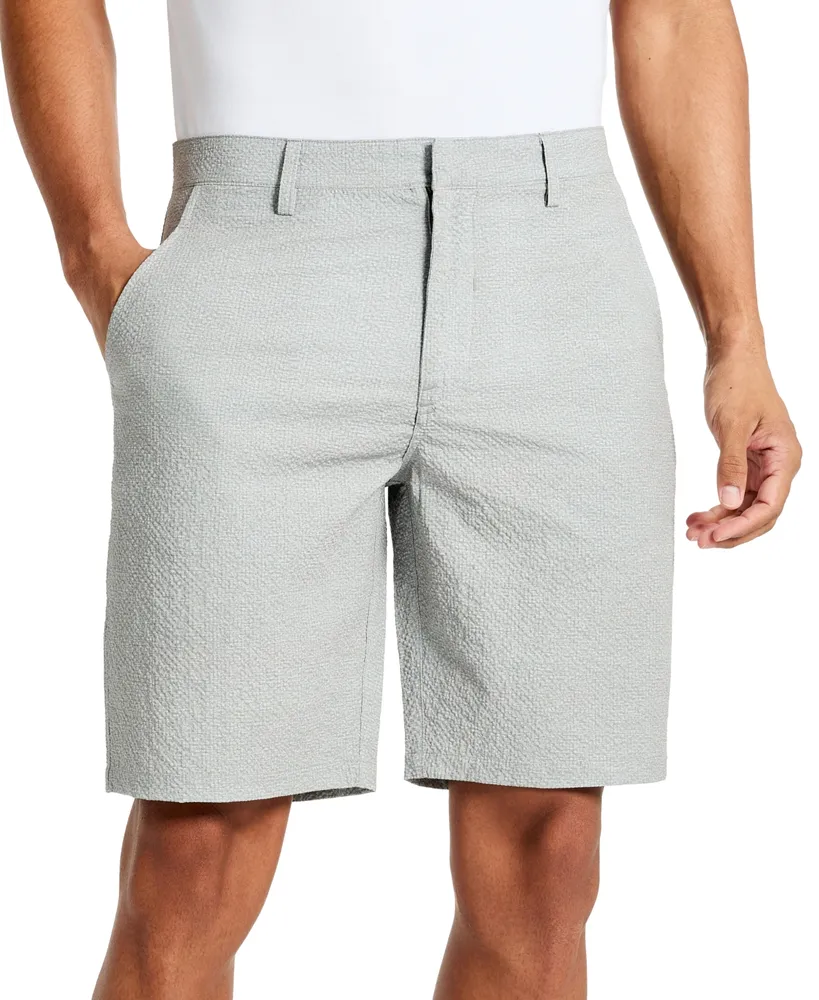 Kenneth Cole Men's Stretch Printed Seersucker Shorts