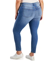 Celebrity Pink Trendy Plus Mid Rise Infinite Stretch Dawson Super-Skinny Jeans