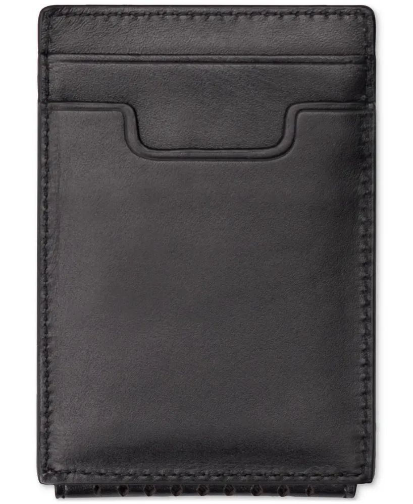 Cole Haan Men's Washington Perforated Leather Card Case Wallet