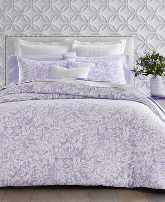 Charter Club Damask Designs Damask Floral Duvet Cover Set, King, Exclusively at Macy's