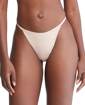 Calvin Klein Women's Ideal Stretch Micro String Thong Underwear QD5115