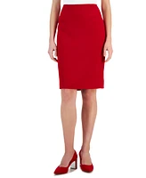 Kasper Women's Stretch-Crepe Back-Vent Skimmer Pencil Skirt