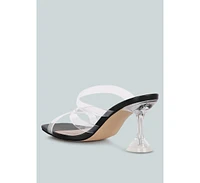 Womens Star Ivy Clear Spool Heeled Sandal