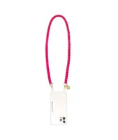 The American Case hot pink, ultra resistant matte chain with golden carabiners