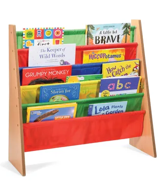 5 Pockets Kids Book Shelf And Magazine Rack Multi Color