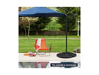 4 Pieces Outdoor Cantilever Offset Patio Umbrella Base