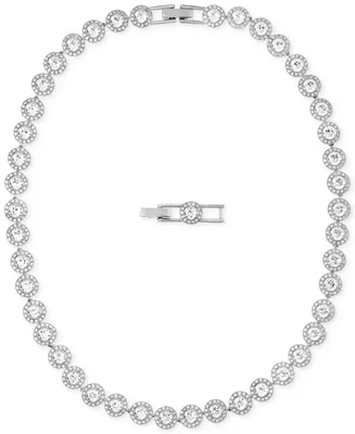 Swarovski Rhodium-Plated Crystal All-Around Necklace